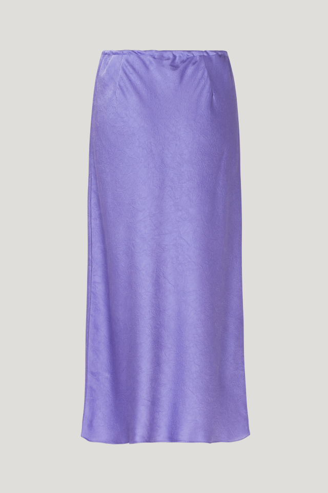 Sinai Skirt Dahlia Purple This midi-length, slip-style skirt features an elasticated waist and drawstring tie at the waist - back image