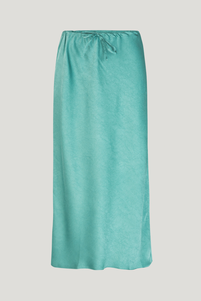 Sinai Skirt Trellis This midi-length, slip-style skirt features an elasticated waist and drawstring tie at the waist - front image