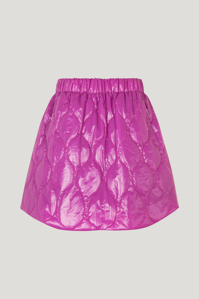 Sierra Skirt Radian Orchid This quilted miniskirt has an elasticated waistband and pockets at the sides - back image