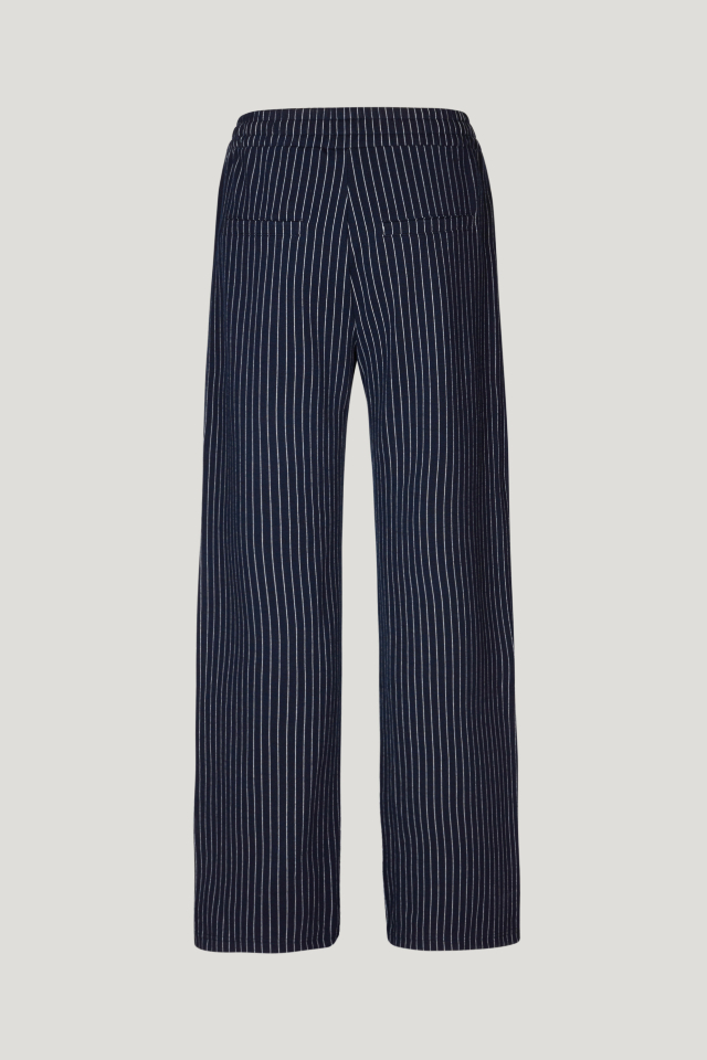 Janka Trousers Tracksuit Pinstripe These soft trousers feature an elasticated waistband, pockets at the sides and back, and raised track stripes down the sides - back image